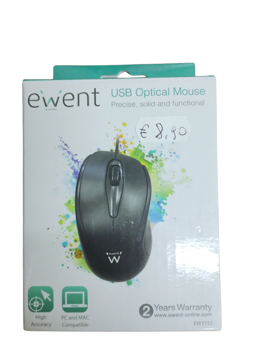 Ewent EW3152 USB Optical Mouse 1,45m cable