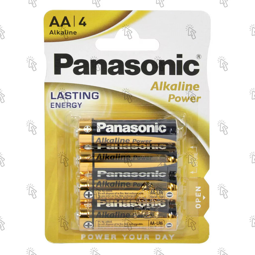 Panasonic "AA" Alkaline Batterie 1,5V, 4 PZ