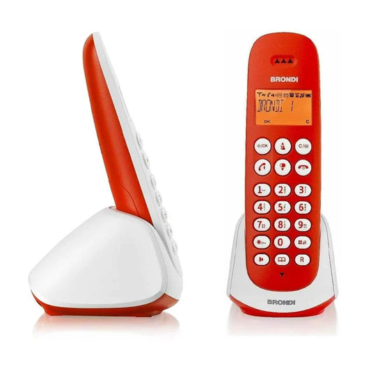 BRONDI ADARA TELEFONO CORDLESS ROSSO/BIANCO