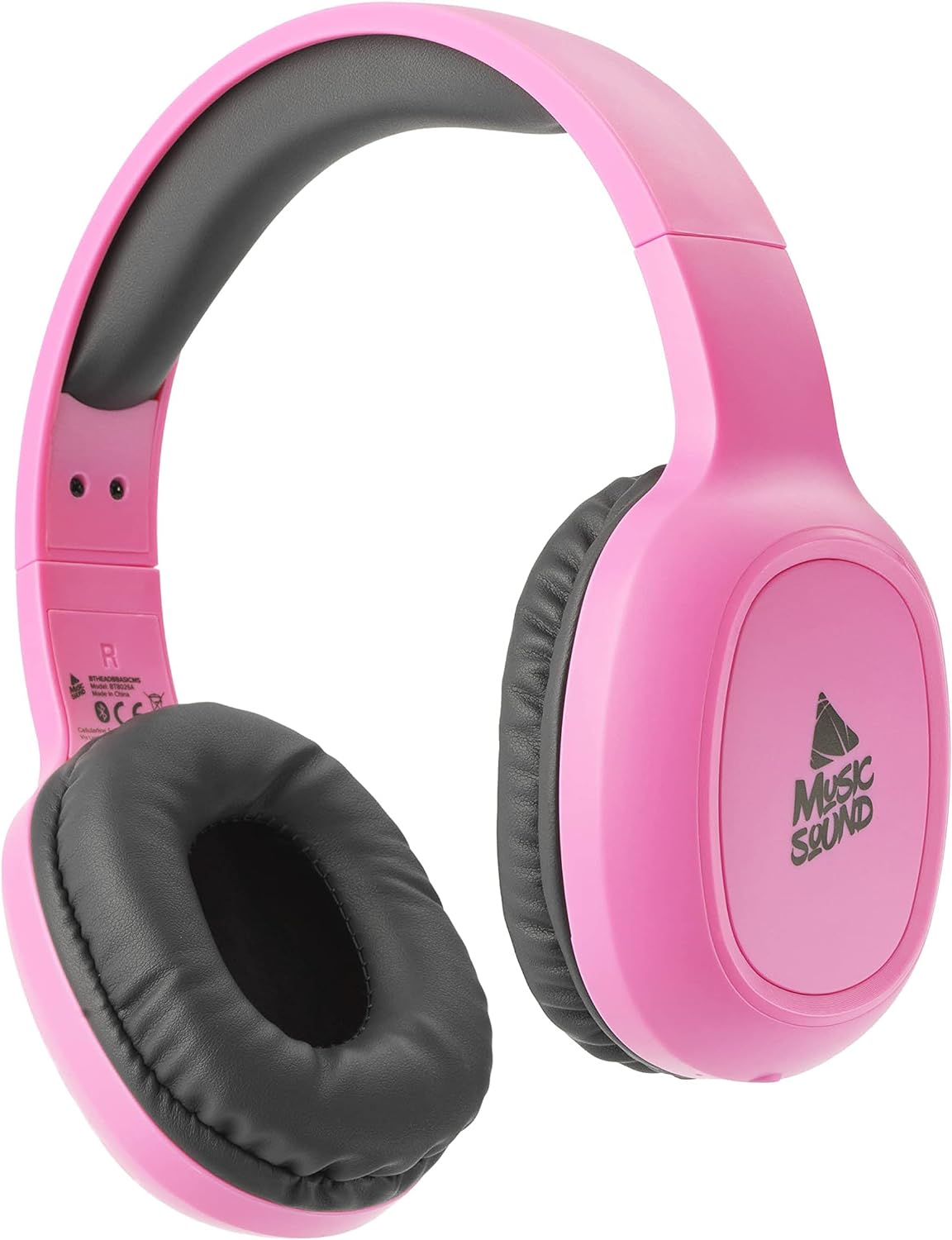 MUSIC SOUND BLUETOOTH BASIC WIRELESS HEADPHONES COLORE ROSA