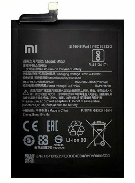 BATTERIE PER XIAOMI REDMI NOTE 9 PRO/REDMI NOTE 10 PRO