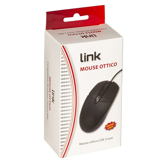 LINK Mouse Ottico USB 3 NERO