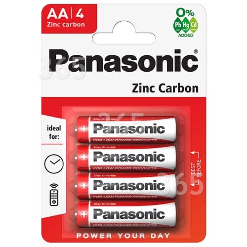 Panasonic "AA" Batterie Zinco Carbonio, 4PZ