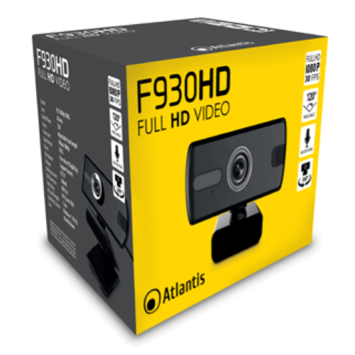 ATLANTIS P015-F930HD Webcam  con Microfono integrato - All-Store Computer