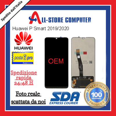 Display per HUAWEI PER P SMART 2019/2020 OEM Originale Nero