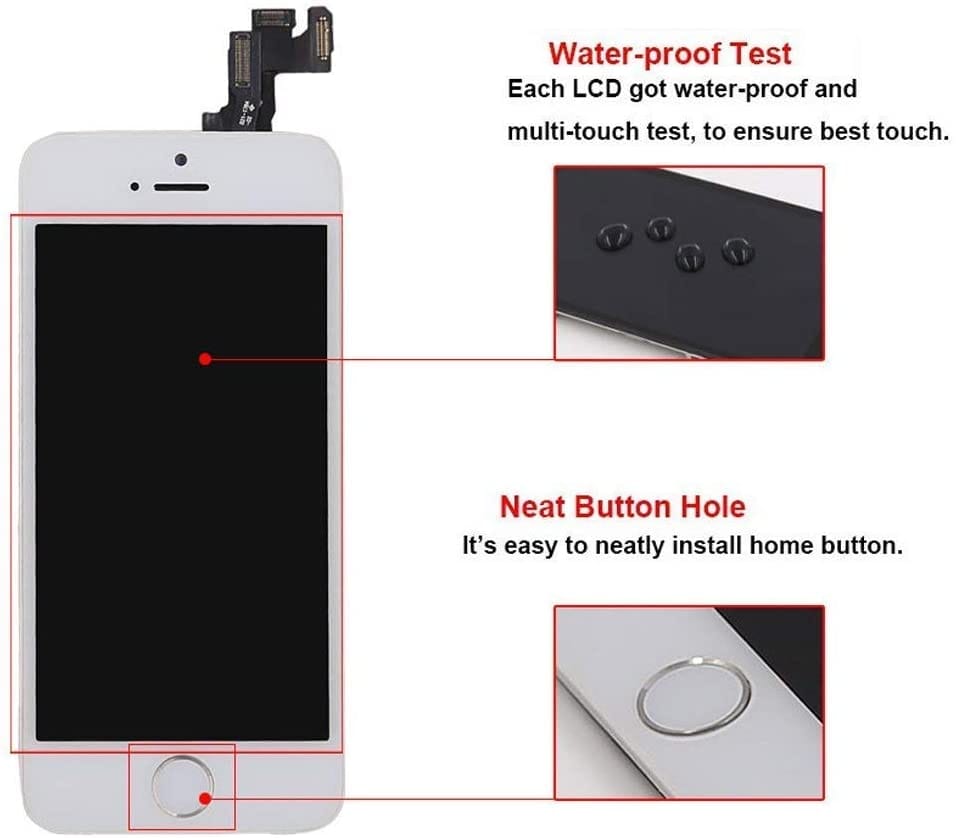 DISPLAY LCD Originale Iphone 5S Bianco/Nero - All-Store Computer