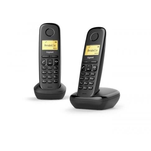 GIGASET A170 DUO BLACK DECT + AGGIUNTIVO