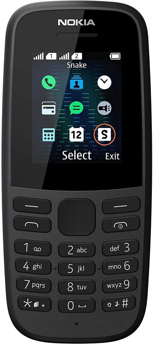 NOKIA 105 2019 1.8" CELLULARE NERO/BLU - DUAL SIM