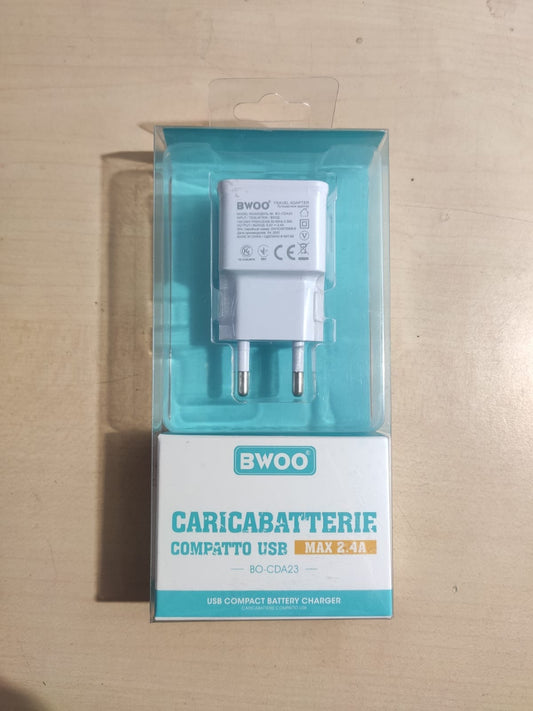 BWOO Caricabatterie Compatto USB MAX 2.4A - All-Store Computer