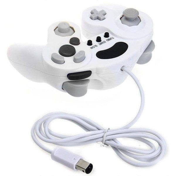 KEYTECK - Gamepad Twin Shock Controller Joystick Classico Con Vibrazione Per Nintendo Wii