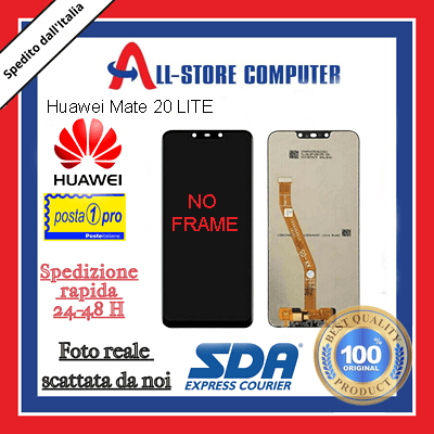 Display per HUAWEI PER MATE 20 LITE NO FRAME Originale Nero