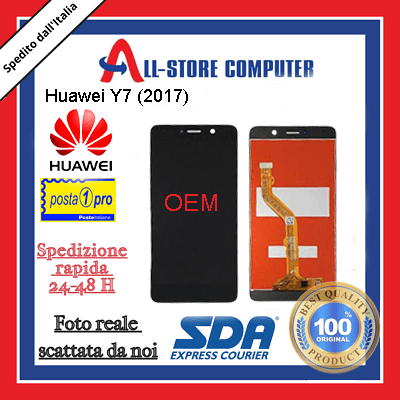 Display per HUAWEI Y7 (2017) OEM Nero