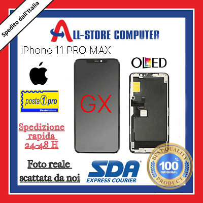 Display per iPhone 11 PRO MAX GX HARD OLED Originale Nero