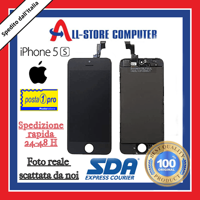 DISPLAY LCD Originale Iphone 5S Bianco/Nero - All-Store Computer