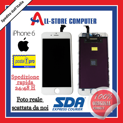 Display per iPhone 6 Touch Screen LCD Bianco/Nero - All-Store Computer