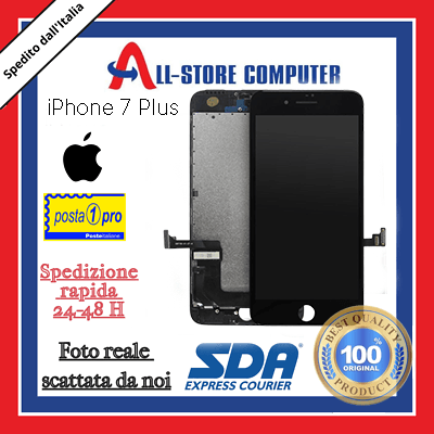 Display per iPhone 7 Plus Touch Screen LCD Bianco/Nero - All-Store Computer