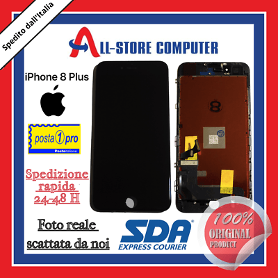 Display per iPhone 8 Plus Touch Screen LCD Bianco/Nero - All-Store Computer