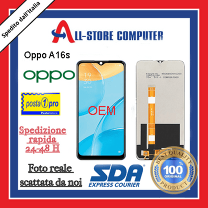 Display per OPPO A16s OEM Nero