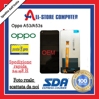 Display per OPPO A53/A53s OEM Nero