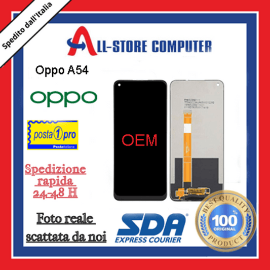 Display per OPPO A54 OEM  Nero