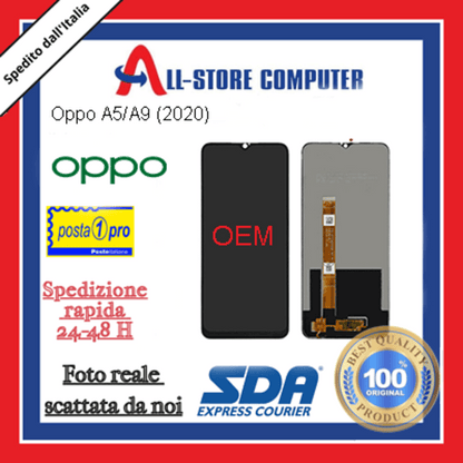 Display per OPPO A5/A9 (2020) OEM Nero