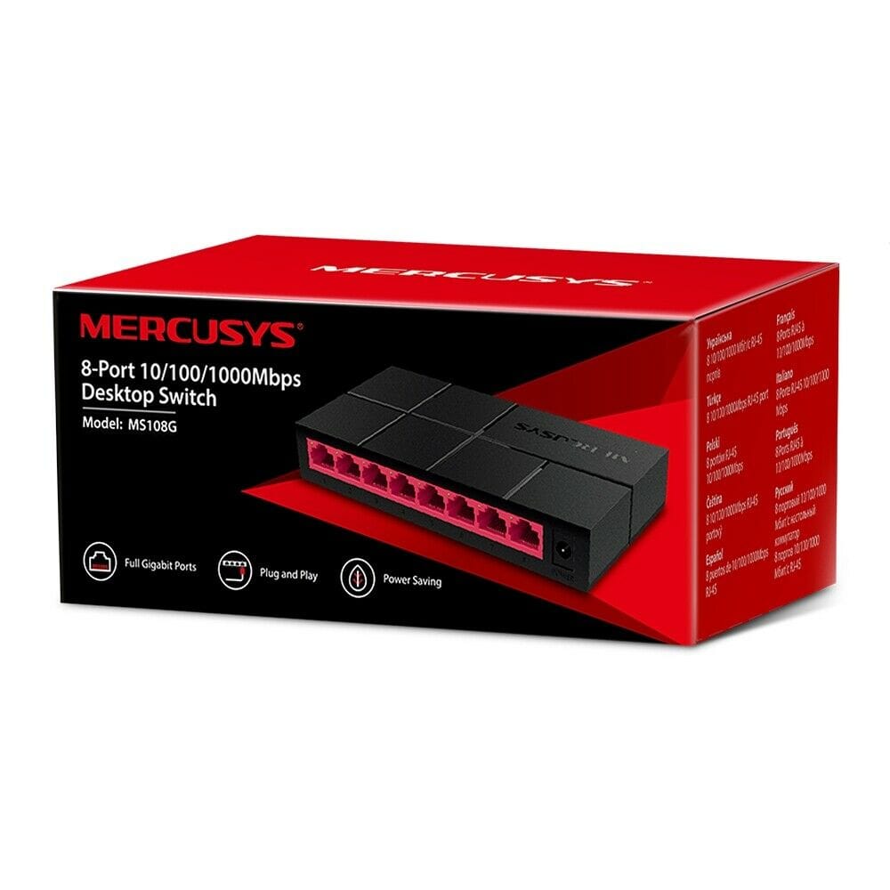 Mercusys MS108G Switch Desktop 8-Porte 10/100/1000Mbps