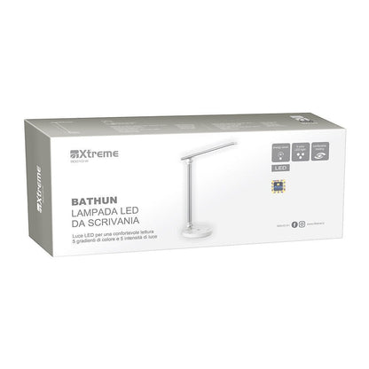 XTREME BATHUN LAMPADA LED DA SCRIVANIA 5 COLORI E INTENSITA' BIANCO/NERO