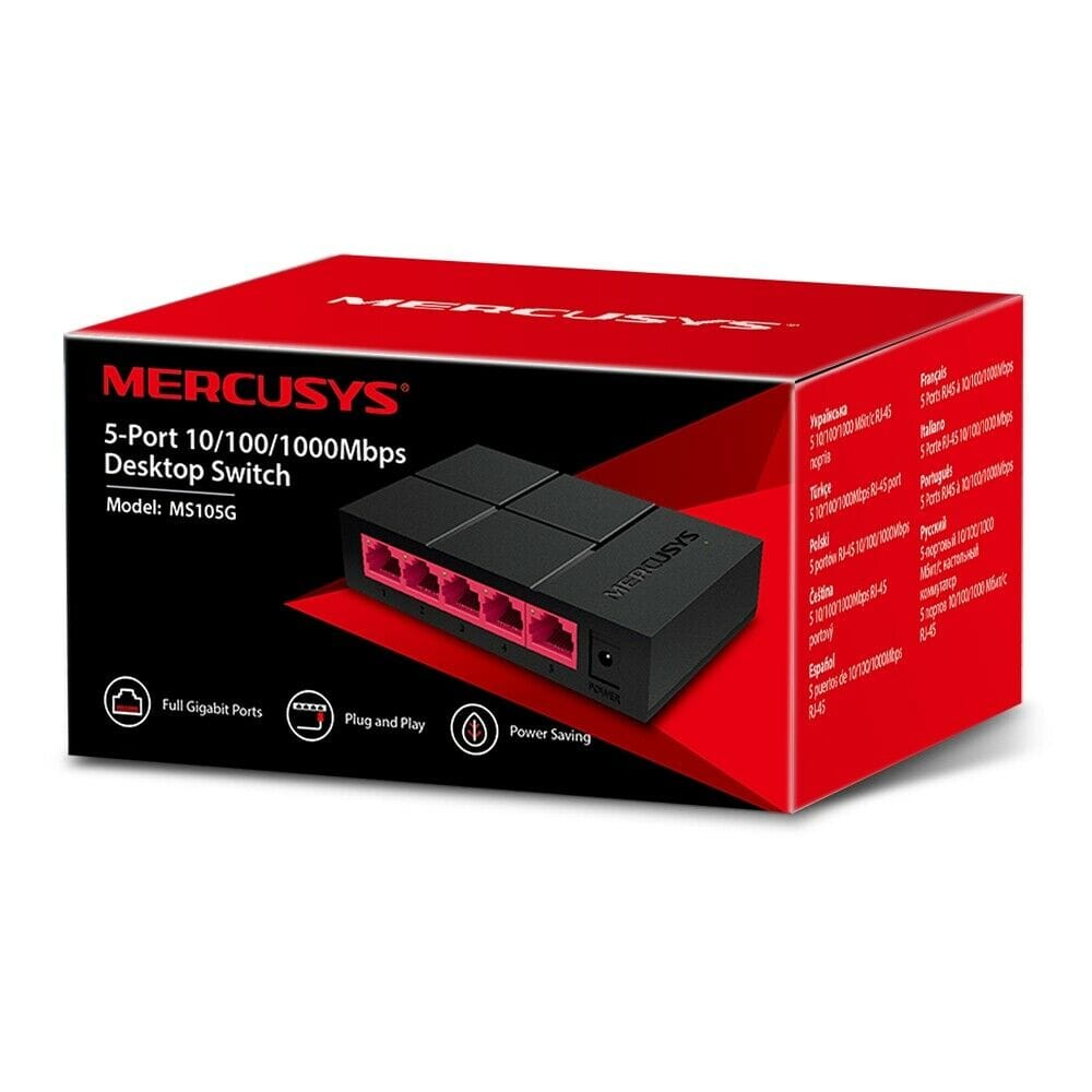 Mercusys MS105G Switch Desktop 5-Porte 10/100/1000Mbps