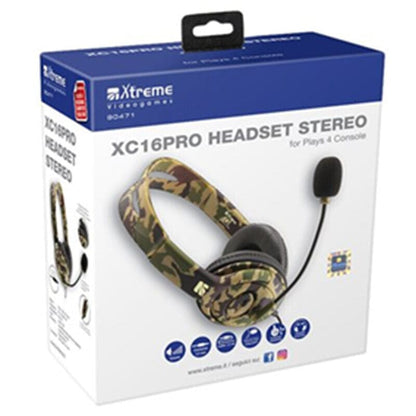 XTREME XC16PRO HEADSET STEREO verde militare