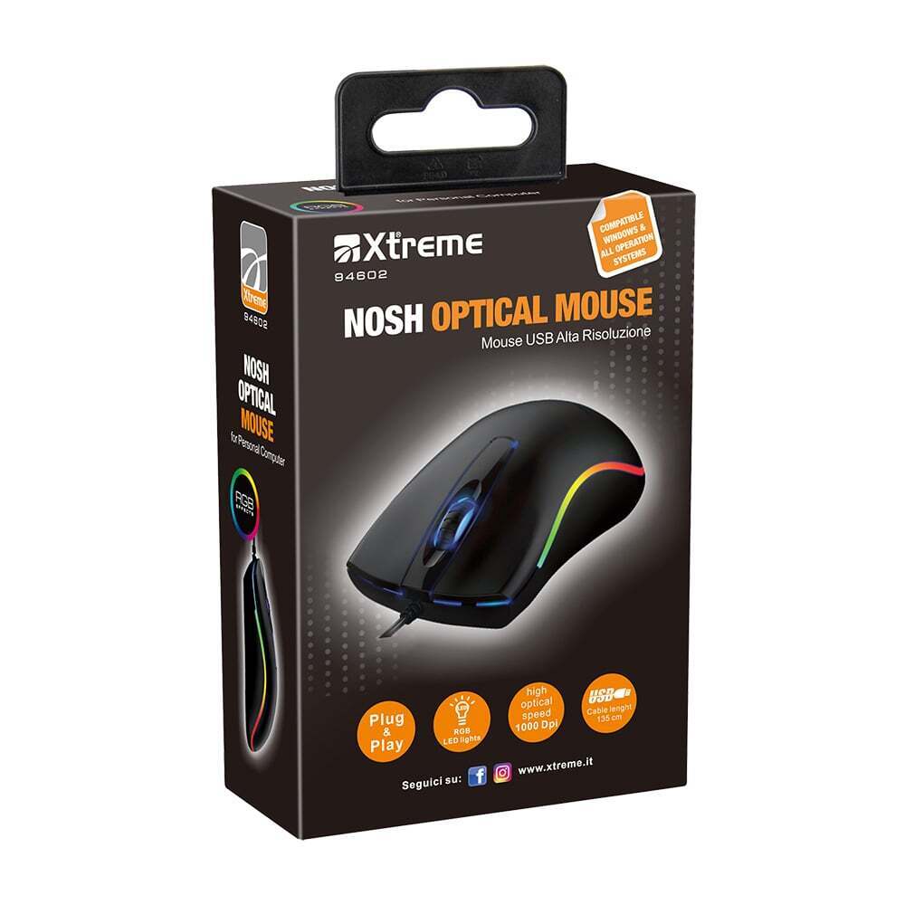 XTREME NOSH OPTICAL GAMING MOUSE 1000 dpi