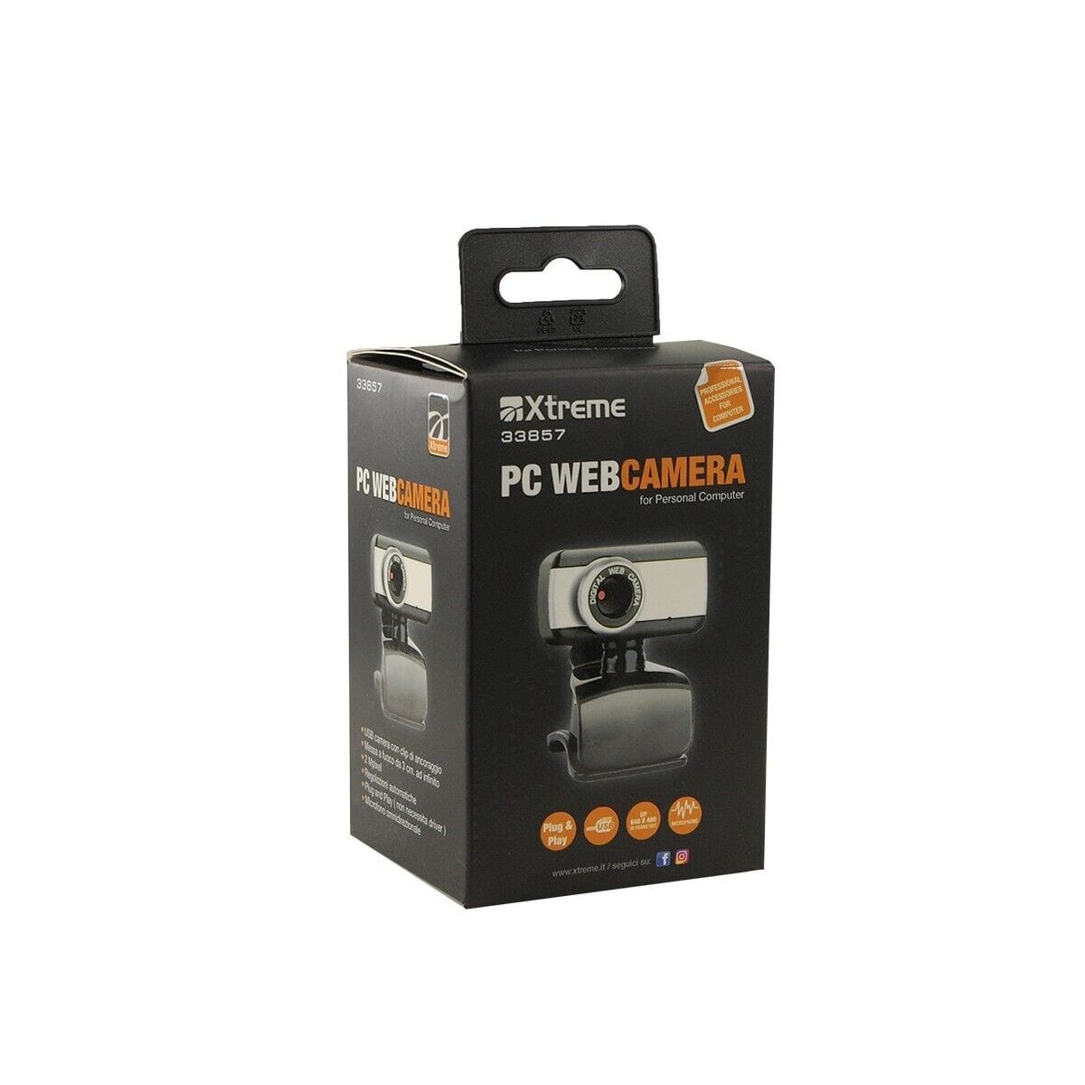 XTREME PC WEB CAMERA PLUG&PLAY USB CON MICROFONO