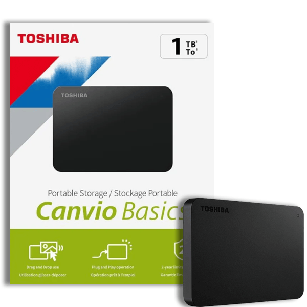 TOSHIBA Canvio Basics Hard Disk Esterno 2,5 USB 3.0 1TB