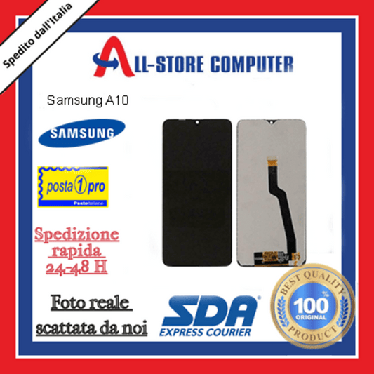 Display per SAMSUNG A10 SENZA FRAME SM-A105F Originale Nero